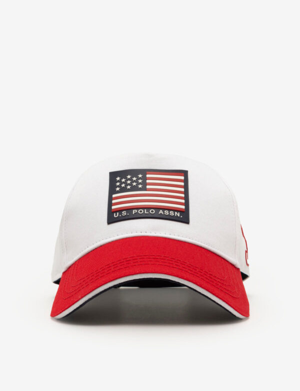 MENS RUBBERIZED FLAG LOGO HAT