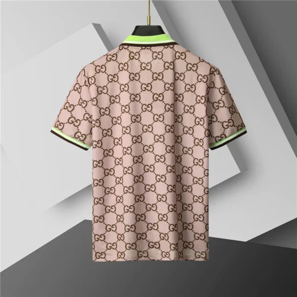 Men's casual lapel short sleeved polo shirt 1025032114 - Image 2