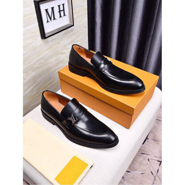 Classic Leather Slip On Shoes - Image 5