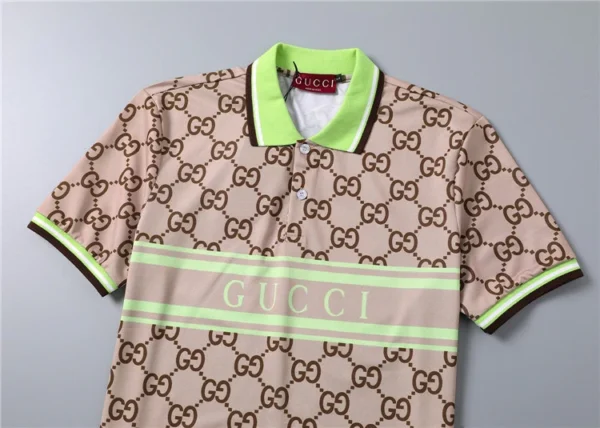 Men's casual lapel short sleeved polo shirt 1025032114 - Image 4