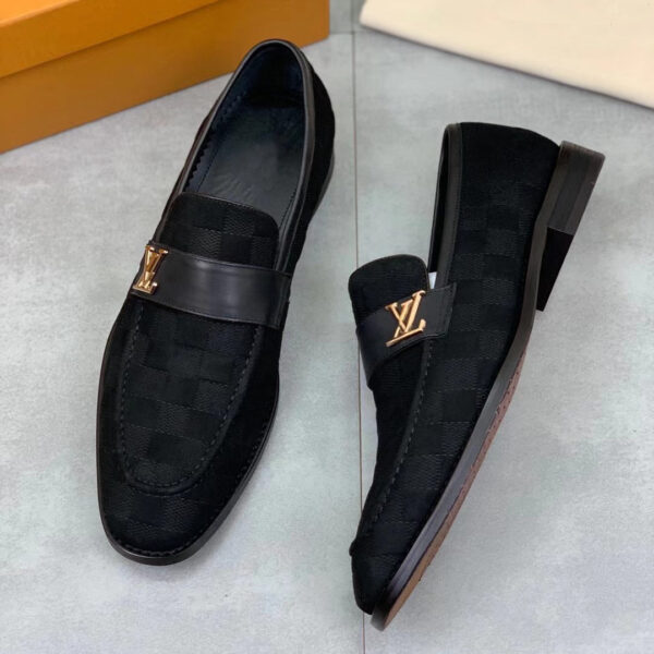 High-end handmade luxury logo men's classic leather shoes - Image 2