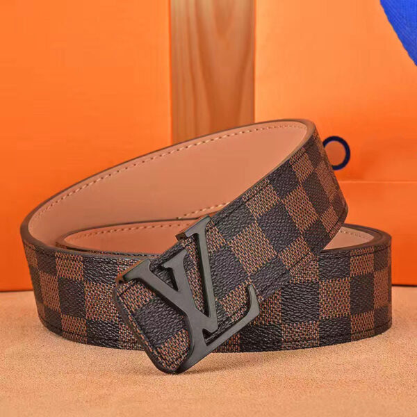 Men's belt high-grade letter leather business belt trend all-match strong and durable middle-aged and young casual pants belt - Image 9