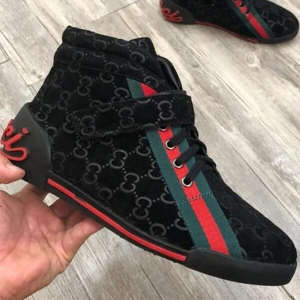 Men New Handmade high-top Shoes - Image 6