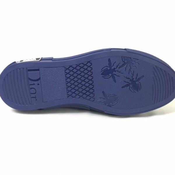 B23 Low Logo Oblique Blue Canvas Sneakers - Image 7
