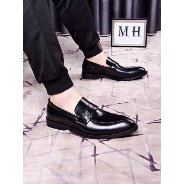 Classic Leather Slip On Shoes - Image 4