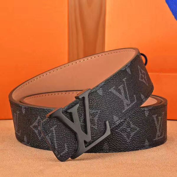 Men's belt high-grade letter leather business belt all-match strong and durable casual pants belt - Image 3