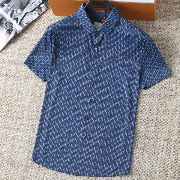 High end fashion casual short sleeved shirt 1025032110