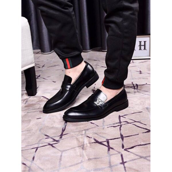 Classic Leather Slip On Shoes - Image 6