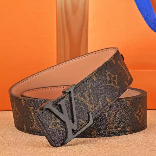 Men's belt high-grade letter leather business belt trend all-match strong and durable middle-aged and young casual pants belt - Image 2