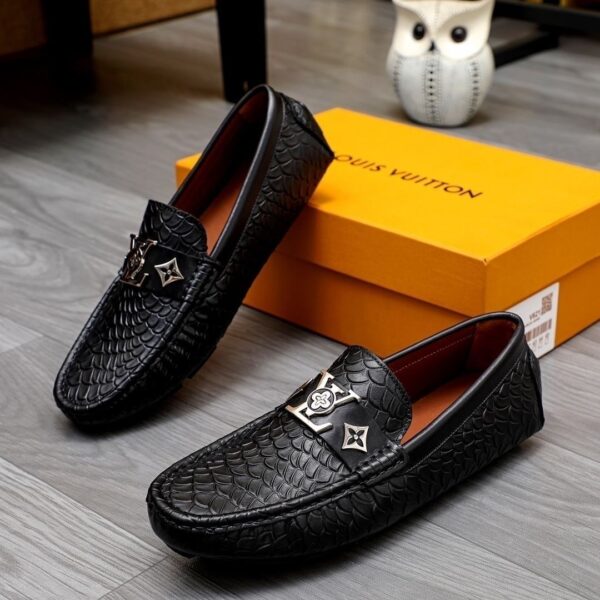 Gentleman Men's Shoes Leather Popular Classic Presbyterian Pattern Loafers 2024071105 - Image 4