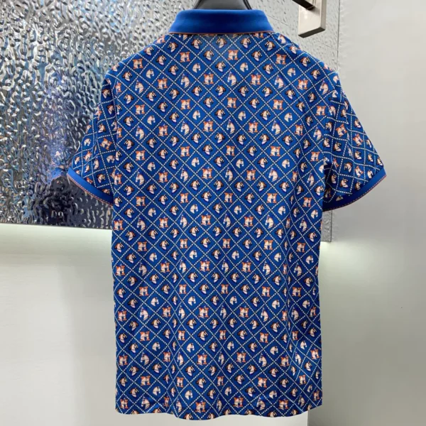 Men's casual lapel short sleeved polo shirt 1025032102 - Image 7