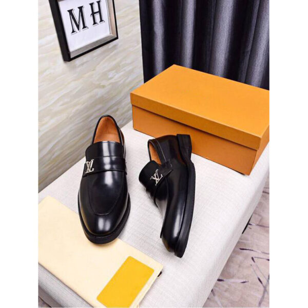 Classic Leather Slip On Shoes - Image 7