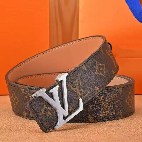 Men's belt high-grade letter leather business belt trend all-match strong and durable middle-aged and young casual pants belt - Image 3